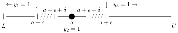 domain broken into three intervals