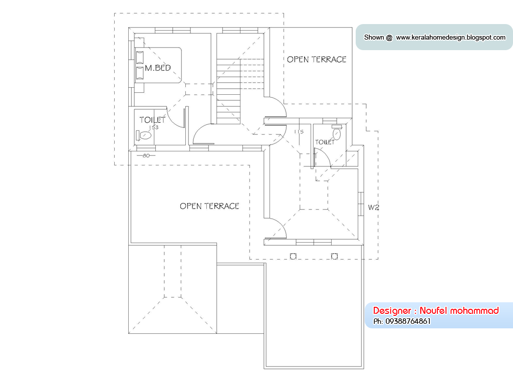  Home  plan  and elevation 1900  Sq  Ft  KeRaLa HoMe 