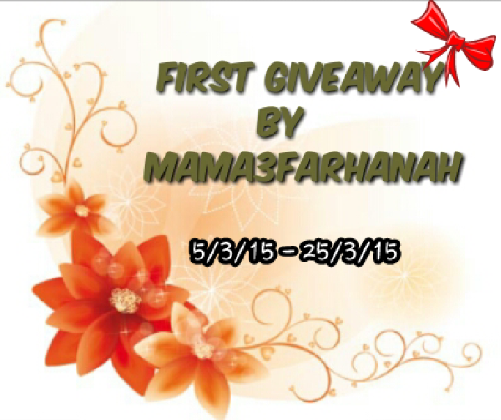 http://mama3farhanah.blogspot.com/2015/03/first-giveaway-by-mama3farhanah.html