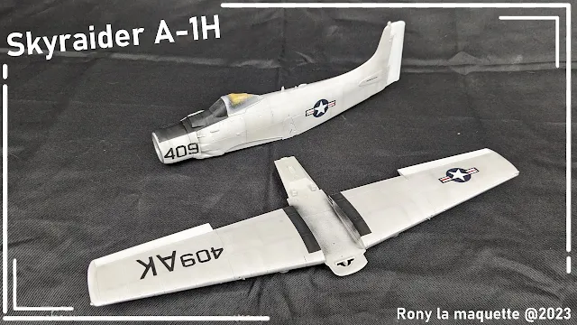 Maquette du A-1H Skyraider de Tamiya au 1/48.