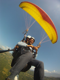 Paragliding in Nepal