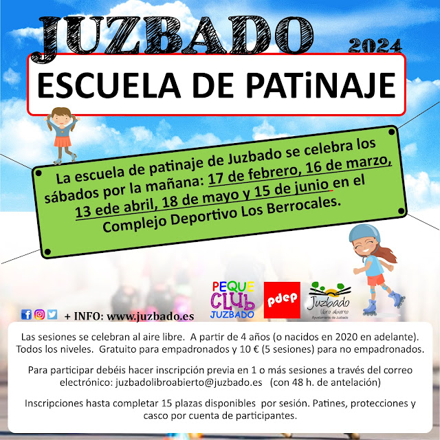 Juzbado, escuela de patinaje, 2024, ENERO, patines