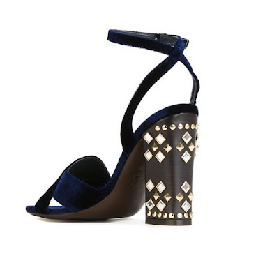 Tory Burch chunky high heeled sandals with embellishments