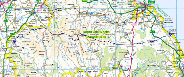 The Lyke Wake Walk Map Route