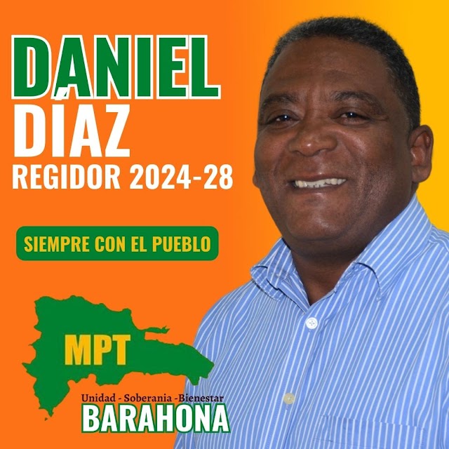 Comunitario Daniel Díaz lanza sus aspiraciones a la regiduría por el municipio  Santa Cruz de Barahona