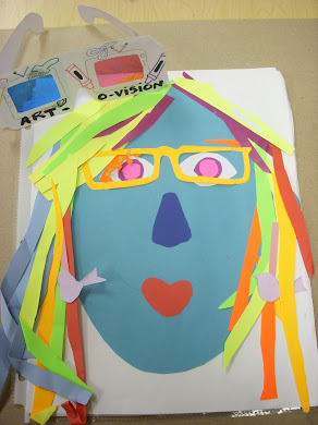 Op Art 3-D Self Portraits! One of my very favorite art lessons