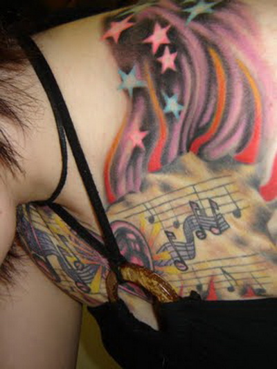 Tattoo music notes