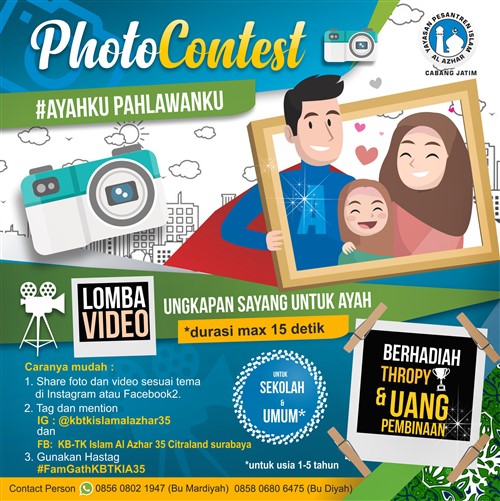 Photo Contest #Ayahku Pahlawanku Deadline 8 November 2019 (Batas Maksimal)