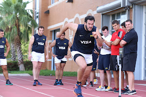 Juan Figallo, durante la preparación para el Rugby Championship