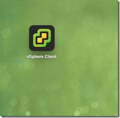 iPad vSphere Client