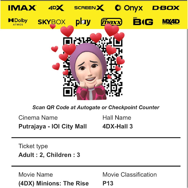 Tonton Minion The Rise of Gru di 4DX Golden Screen Cinema (GSC)