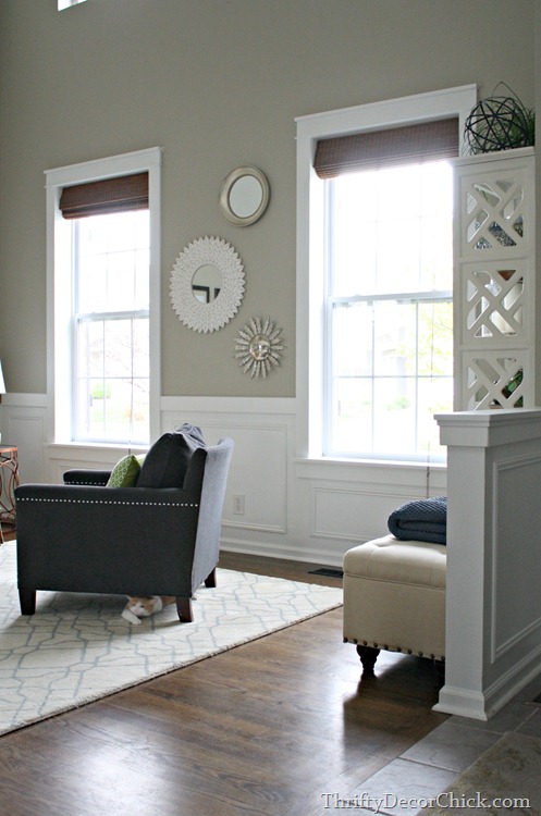 thick trim around windows