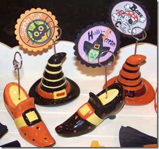 Halloween placecard holders med