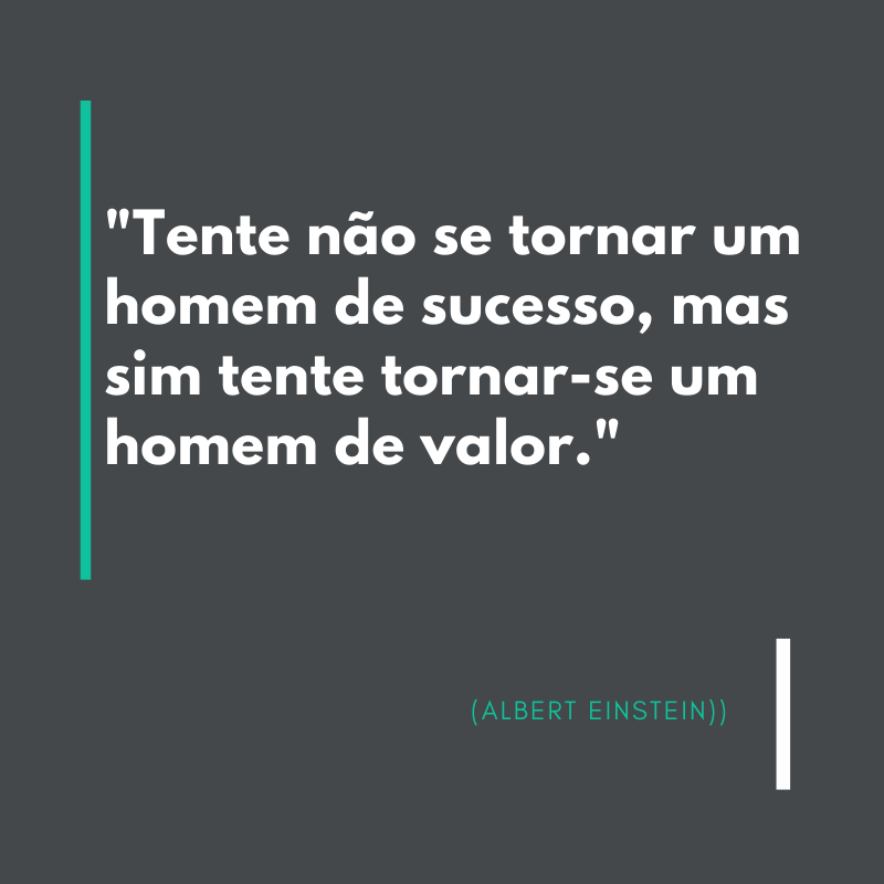 Imagen com frases inteligentes e inspiradoras de Aintein