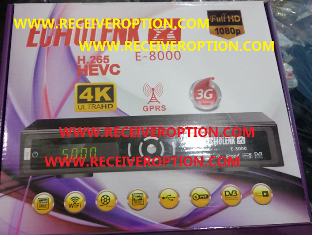 ECHOLENK E-8000 HD RECEIVER POWERVU KEY NEW SOFTWARE