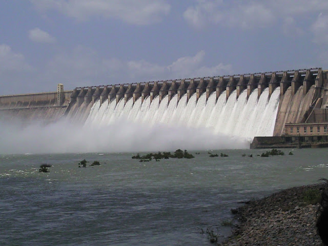 The Nagarjuna Sagar Dam and Lake.