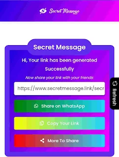 Send anonymous message website