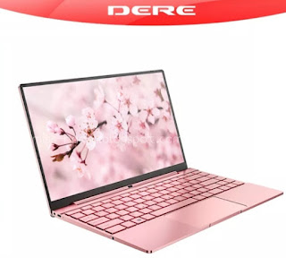 DERE Official V14 Air Intel Core 7th i7 CPU Windows 10 Pro Laptop Computer PC - Pink