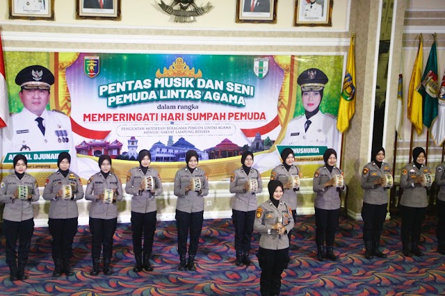 Kapolda Lampung Hadiri Acara Pentas Musik dan Seni Pemuda Lintas Agama