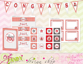 congrats banner, grad thank you cards, grad party, BBQ grad party