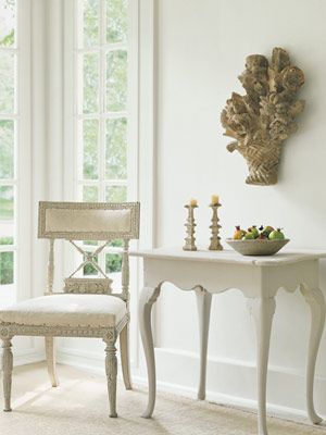 Shannon Bowers Swedish antique chair and table