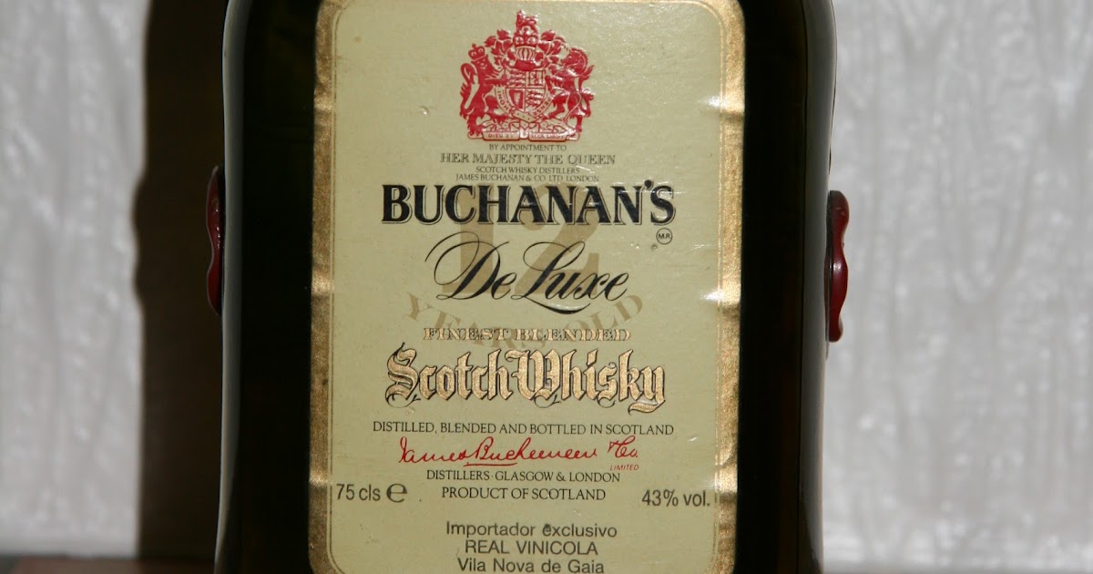 Garrafinha_Margarido: Buchanan`s Old De Luxe Scotch Whisky