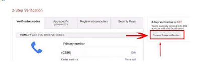 cara verifikasi 2 langkah akun gmail