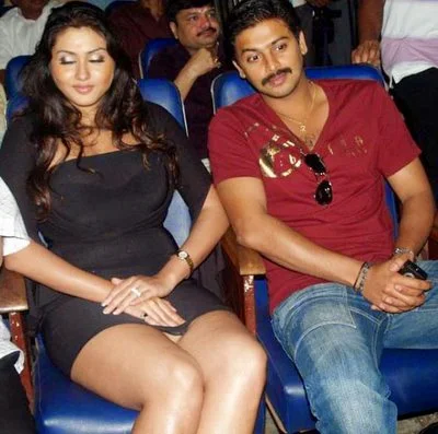 Actress Namitha with a short dress