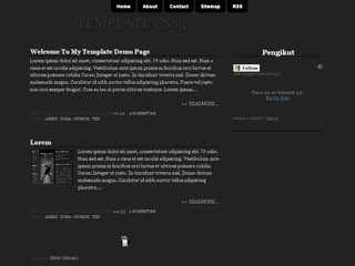 Black CSS3 Blogger Template