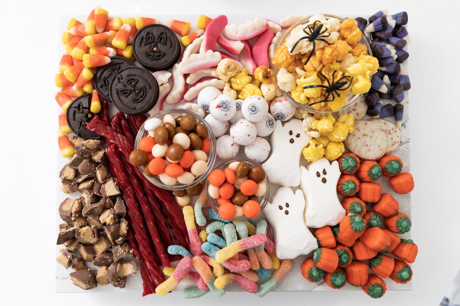 halloween party snacks, candy, and treats
