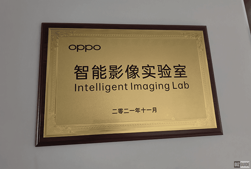 OPPO Intelligent Imaging Lab signage in China