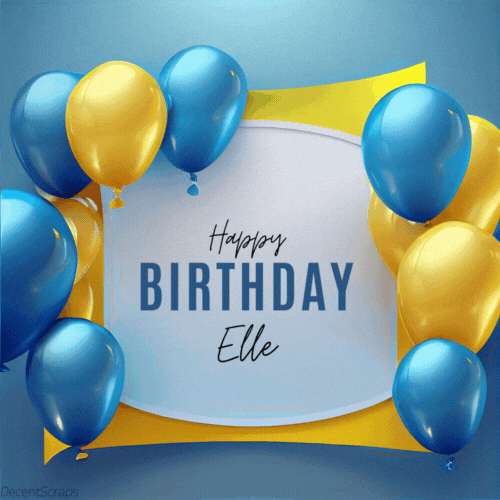 Happy Birthday Elle (Animated gif)