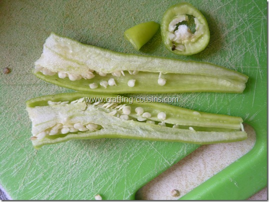 Prepare peppers for freezer storage (5)
