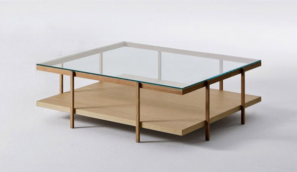 Desain Meja  Kaca  Persegi yang Cantik dan Mewah Rancangan 