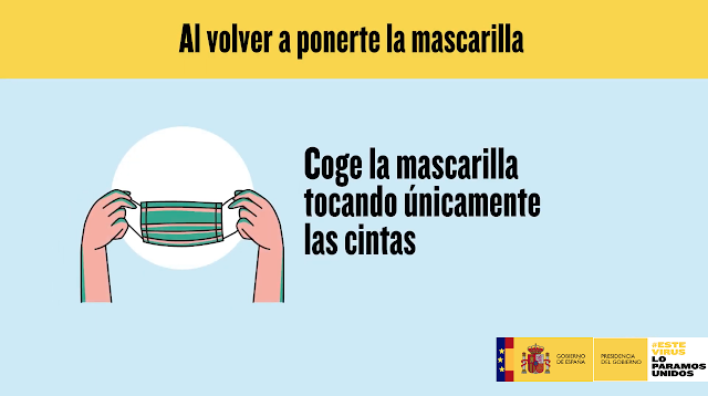 Campaña del Gobierno de España sobre el uso de las mascarillas frente al covid19