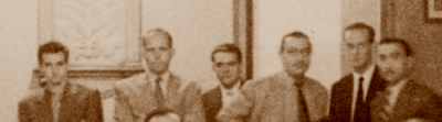 Àngel Ribera, Agustín Catalán y Jaume Lladó en 1951