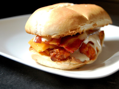 Cassie Craves: Buffalo Chicken Cheddar Bacon Ranch Sandwiches