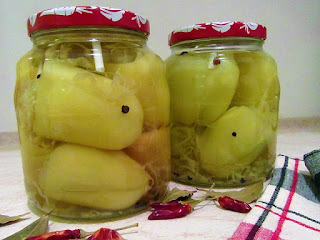 Peppers with cabbage ( winter store )