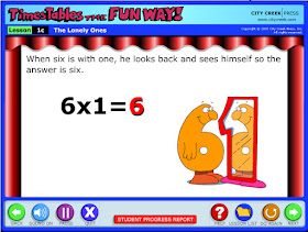 A review of the Times Alive online lessons for learning multiplication facts in a fun way.