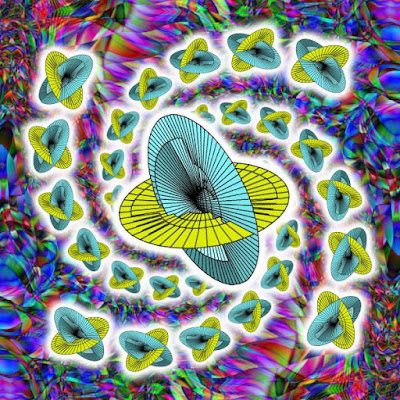 Ezekiel's Wheel - A Bible Story of a Close Encounter with an Alien Spaceship... drawn by gvan42 using winplot and paint dot net Gregory Vanderlaan