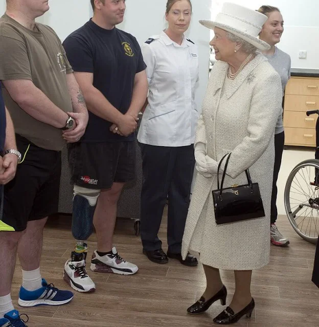 Queen Elizabeth and Duke of Edinburgh visited the armed forces' dedicated rehabilitation centre in Surrey