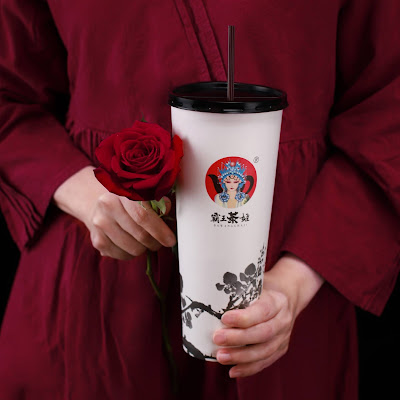 BaWangChaJi Launched The Rose Tie Guan Yin Milk Tea On 9.9