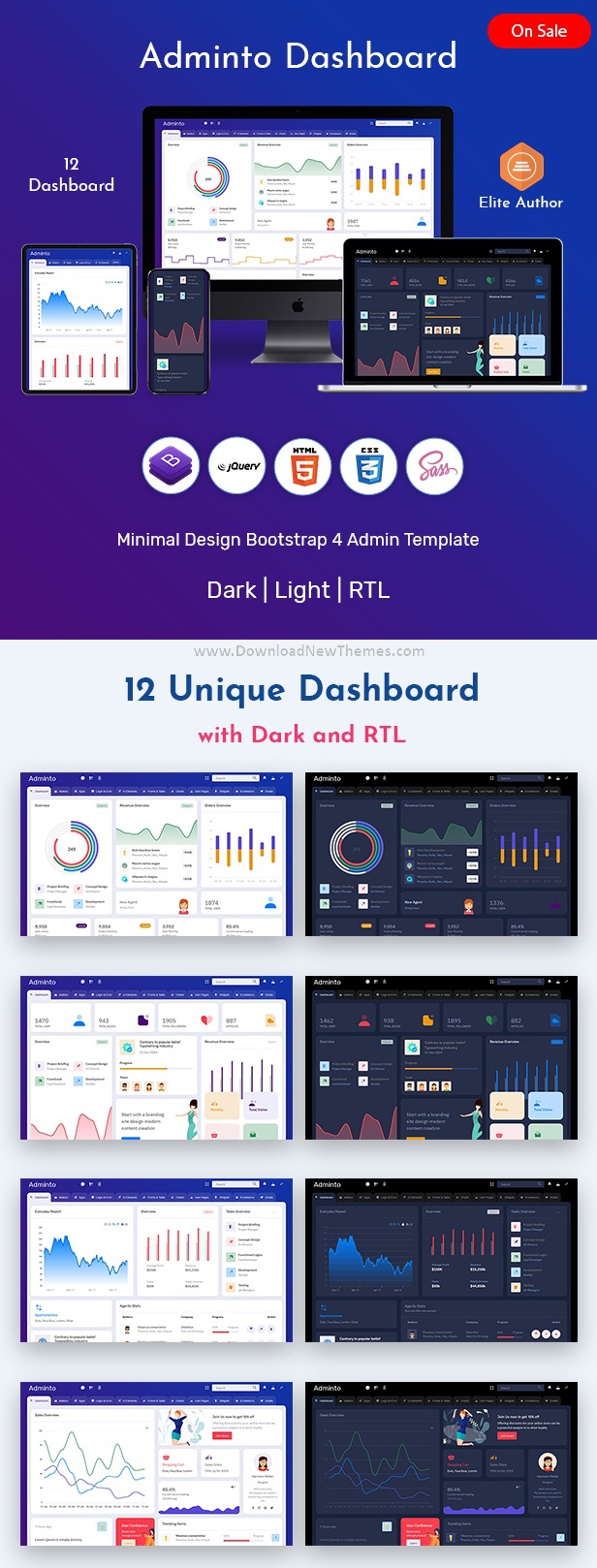 Best Bootstrap Admin Dashboard Template