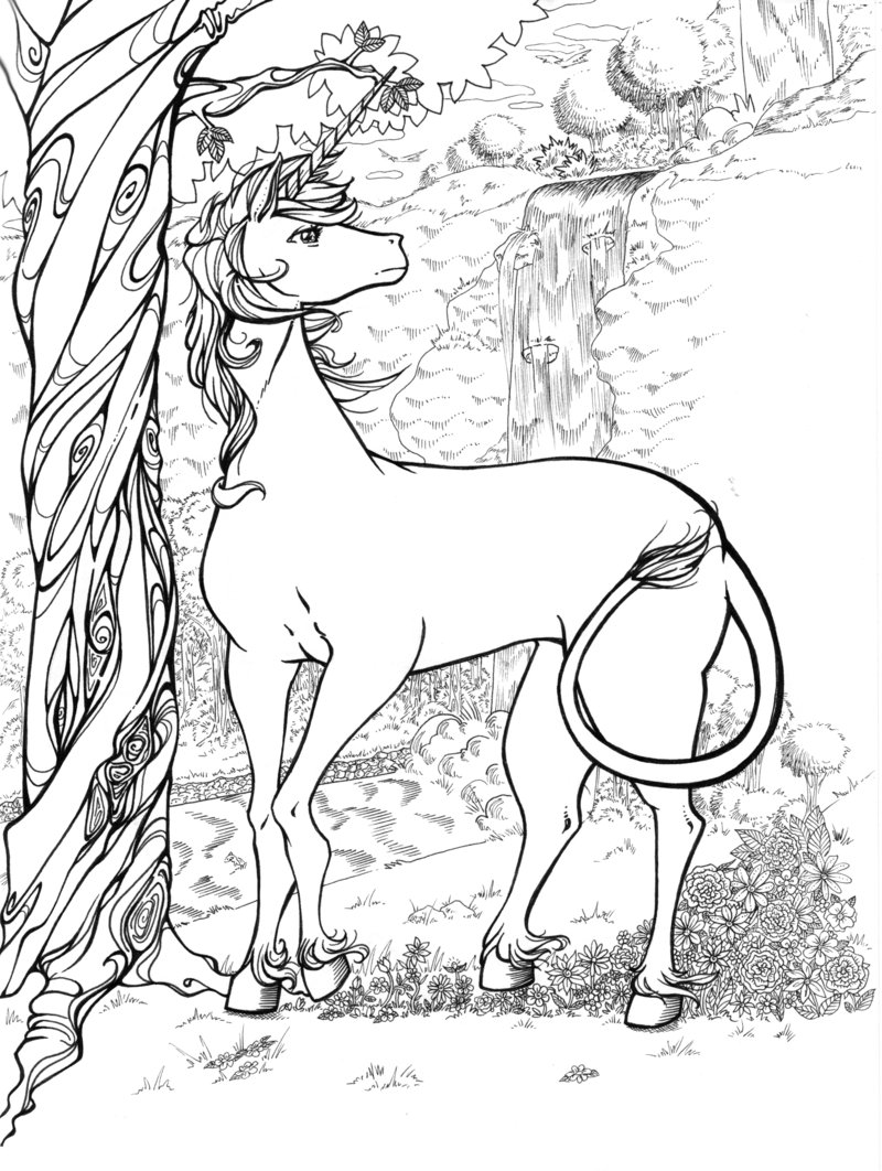 Download unicorns coloring pages | Minister Coloring