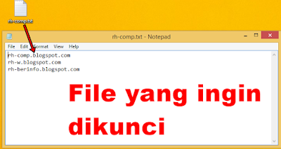 Sudah banyak cara yang aku posting ihwal cara mengunci file Cara Mengunci File Dengan Kriptografi