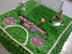 Football Birthday Cakes on Football Field Birthday Cake