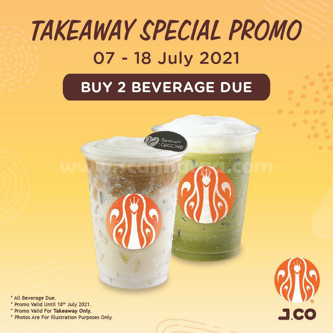 JCO Takeaway Special Promo - Beli dua minuman ukuran Due hanya 52K!