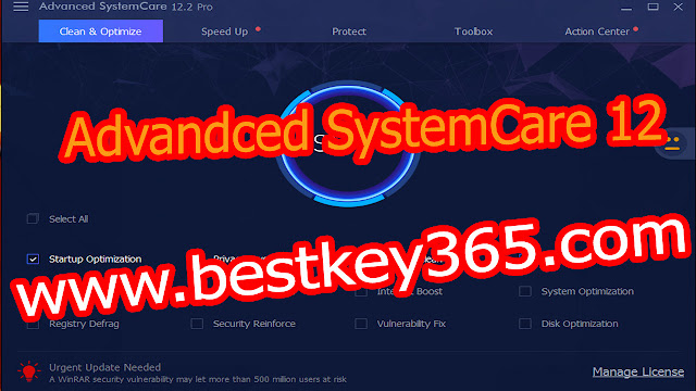 Advanced SystemCare 12.2.0.318 Pro [5 hot key] help clean, optimize and protect updated 3/4/2019