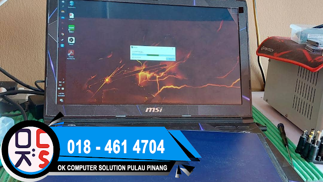 SOLVED : KEDAI LAPTOP SIMPANG EMPAT | MSI GL62M 7RDX | SCREEN BLANK | NEW SCREEN REPLACEMENT