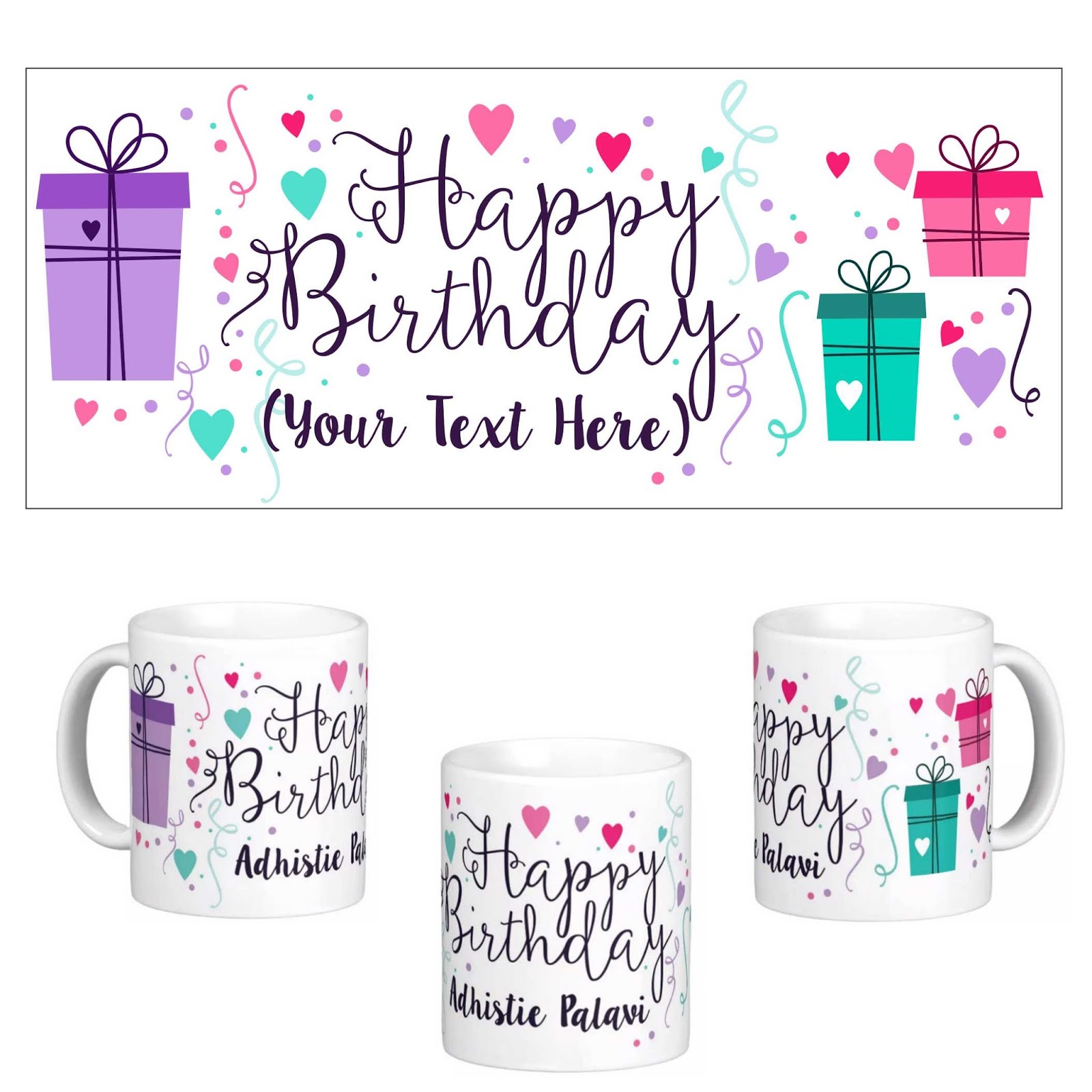 Kreatif Digital Mug  Hadiah Ulang Tahun Spesial